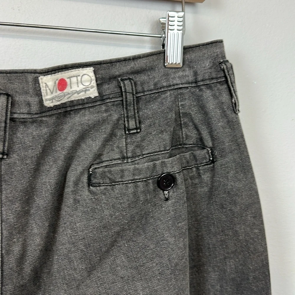 Vintage 1980’s Men’s Motto Red Dot Grey Pleated Trouser Pants Sz 33